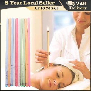 10Pcs/Set Ear Cleaner Hopi Ear Candle Wax Remover Horn Earplug Tray Round Aromatherapy Ear Candle Indiana Candling 10pcs Ear Candle Aromatherapy Therapy Medical Natural Beewax Ear Ear Candles Ear Cleaner Ear Wax Remover Aromatherapy