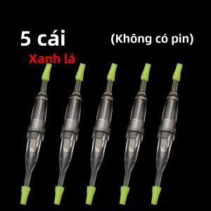 Bộ 5 Nhấp Nháy Hai Cấp Câu Cá Đèn Xanh/Nhiều Màu Sắc Dưới Nước Thuyền Mồi Đêm Câu Cá Đèn Hậu Không Cần Pin Dành Cho Chuyên Nghiệp Anglers