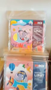 Kertas Origami Fluorescent Color Papers/Kertas Lipat Isi 50 Lembar/Kertas Warna/Kertas Lipat Big