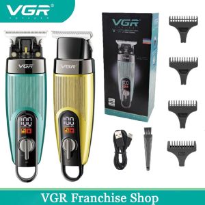 VGR Professional Mens Hair Clipper Rechargeable Electric Hair Clipper Adjustable Suitable for Beards and Body Original