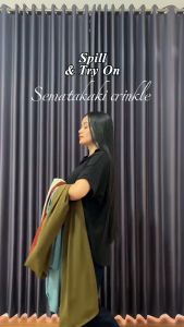 Daster SemataKaki Long Busui Crinkle