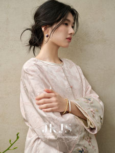 JK＆JS | Texture Jacquard Spring Blazer Short Chinese Style