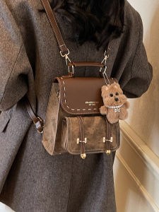 Retro Commuter Womens Backpack 2025 New Versatile Casual Small Bookbag Quality Mini Travel Backpack Soft Handle Cover Bag