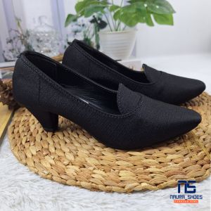 SEPATU WANITA PANTOFEL HAK 5CM COD BAYAR DITEMPAT TERBARU SANDAL WANITA NAURA SHOES (R30)