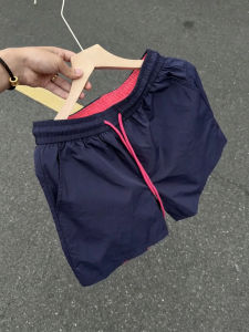 Quick Drying Shorts Design Patchwork Navy Blue Shorts