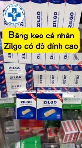 Băng Cá Nhân Zilgo Băng Gâu Y Tế Sơ Cứu Cầm Máu Size Nhỏ Lớn Hộp 30 102 Miếng