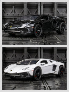 Lamborghini LP750-4 Alloy Car Model Blue Metal Racing Toy for Boys Birthday Gift Display Collectible Static Model Vehicle