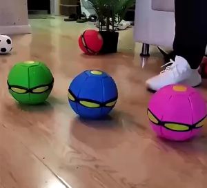 Magic UFO Flying Ball Throw Disc Ball with LED Light For Outdoor Kids Sports Ball BPETS