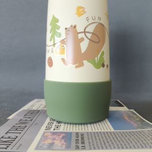 Vỏ Bọc Thủy Tinh Bằng Silicon Cho Cốc Giữ Nhiệt 500ml Vỏ Bảo Vệ Chống Rơi Chống Mài Mòn Đế Cốc Cho Trẻ Em