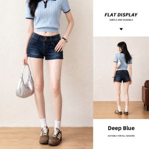 spao | Retro Water-washed Denim Shorts Slim Fit