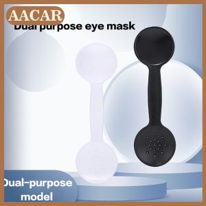 AACAR Bear Shape Frosted Optometry Eye Cover Eye Hidden Squint Screening Plate Optometry Accessories Cover Plate Transparent Frosted Eye Hidden