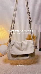 TAPAXCO Tas Selempang Corduroy RAYA Tas Slingbag Wanita Tapax I FREE 2 BROSS