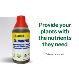 AGROSTAR CALMAG PLUS - Bio-available Calcium and Magnesium Fortified with Nitrogen Amino acid trace element and AG Plant Hormone Liquid Fertilizer (Agrostar Brand) for Vegetables Durian Fruits & All ornamentals 1L (Black)
