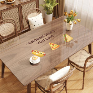 Transparent PVC Tablecloth Waterproof Oil-resistant Soft Glass Non-washable Heat Insulation Tea Table Dining Table Mat