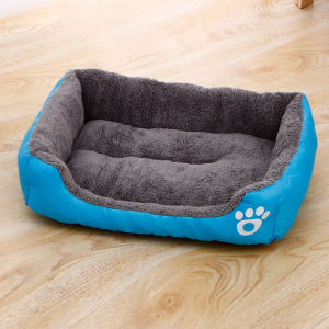 Black Dog Bed Plush Sleeping Bed for Large Medium and Small Dogs Non-Slip and Bite-Resistant Pet Sleeping Mat