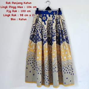 Rok Bawahan Batik 7 per 8 Wanita Dewasa Pinggang Karet Modern Mewah Fashion Cewek Korean Style Bahan Katun Primisima - DRUPADI BATIK