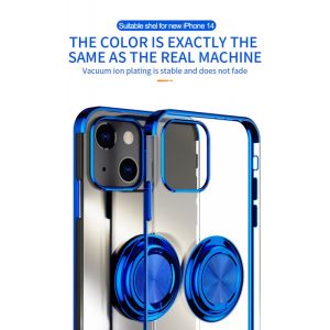 Mạ Khung kim loại có nam châm Đứng Ốp điện thoại cho Google Pixel 7A Pixel 8 Pro Nhẫn Chủ Trong Suốt Mềm Chống Sốc Bìa Cho Google Pixel 7 Pro Pixel 6A