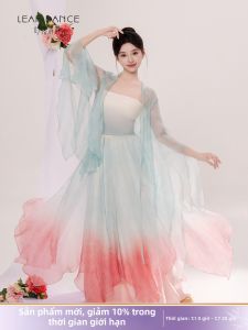 LEAF DANCE | Trang Phục Múa Đẹp Thướt Thả Cổ Điển Áo Dài Chuyển Màu