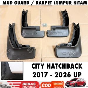Mud Guard Honda City Hatchback 2017 2020 2024 2025 2026 Karpet Lumpur Hitam