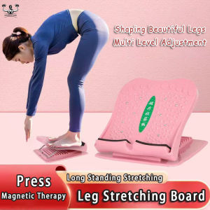 Leg Stretching Board Foot Stretcher Leg Pedal Board Foot Massager Calf Stretcher Slant Boards Muscle Relax Pain Relief Stretch Board Fitness Slant Plates With Magnet Stone 拉筋板