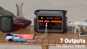 Flashfish Solar Portable Generator 300W 600W 1200W Power Station LiFePO4 Battery Multi-function Portable Solar Power Station 60hz Support AC/DC/USB Output Outdoor for Emergency Camping Home Outdoor Power Supply