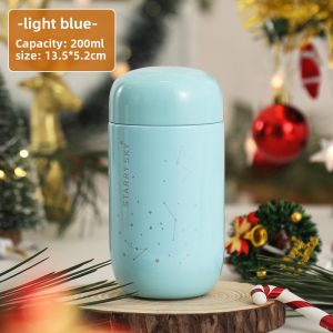 Mini Egg-Shaped Starry Sky Double-Layer Stainless Steel 304 Insulated Cup Cute Couple Water Cup Men Women Small Size Personalized