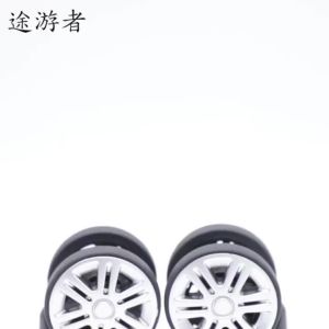 4ชิ้น/เซ็ตอะไหล่ล้อกระเป๋าเดินทางสัมภาระหมุนล้อสากลสีดํา