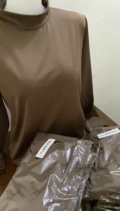 Baju Manset Muslim Warna Coklat Coffee Wanita Max Bb 60Kg / Kaos Muslim Wanita  / Manset