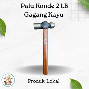 Palu Konde 2 Lb Besi Cor Gagang Kayu Alat Tukang Perkakas Lokal Ringan