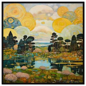 Tranh treo tường dán tường Canvas phong cảnh trừu tượng. CGI-20