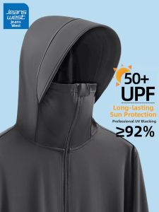 Jeanswest | Cool Quick-Dry Breathable UV-Protection Hooded Mens Sun Protection Clothing