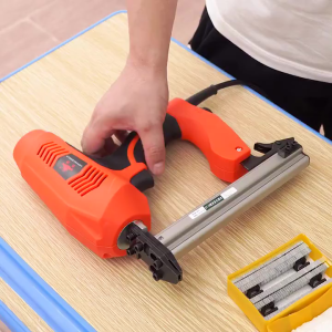220V Electric Nail Gun Power Tool For Wood Carpentry Specific Pneumatic Nail Gun All Copper Motor 2500W Straight Nailer 2000 Nails