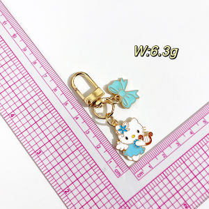 Cute Cartoon Cat Keychain Creative Miniature Car Keychain Exquisite Fashionable Metal Alloy Soft Healing Pattern Gift