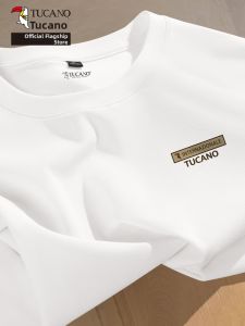 TUCANO | Summer New Design White Simple Cotton Five-Five Sleeve Loose Fit Regular T-shirt
