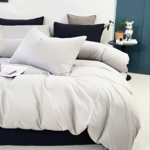 Hodeso 5 in 1 Bedsheet Comforter Set Queen Size with Duvet Cover Thick Comforter Blanket Garterized Fitted Sheet Pillowcases