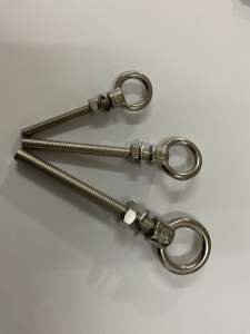 Extended lifting eyebolt 316 stainless steel rings lengthen bolt circle nut