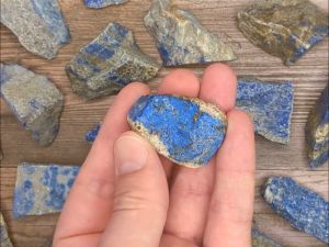 Đá thạch anh xanh dương tự nhiên 100% Viên đá lapis lazuli thanh tẩy bài tarot an nhiên may mắn