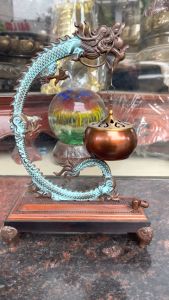Lư xông trầm treo rồng bằng đồng (DxRxC 21x9x32cm nặng 13kg)