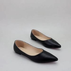 Sepatu Wanita Slip On Flat Shoes Anti Licin Sepatu Kerja Kuliah Korea Trendy - Tukiyem13