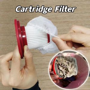 100 Pcs/set Disposable Vacuum Cleaner Cartridge Filter Cover Handheld Household Non-woven Filter Universal Accessories