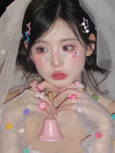 Dopamine Face Decals Candy Photo Studio Photography Makeup Childrens Day Diamond Stickers Any Skin Type Normal Specification