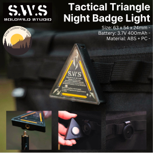 WELLHIKE SWS Outdoor Camping Tactical Triangle Light Night Lamp Badge Warning Decoration Atmosphere Mini Hanging Lantern