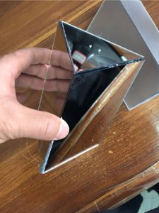 กระจกสามเหลี่ยมพลาสติก เครื่องมือดูดซับความชื้นสำหรับบ้าน สไตล์เกาหลี ไม่ต้องแสง กล่องปลา กระจกสำหรับตกแต่งบ้าน