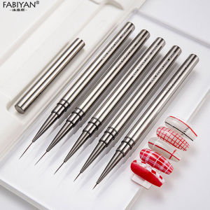 Nail Brushes Nail Liner Brush Metal Handle Nail Line Pen Painting Pen Nail Special Fine Liner Brush