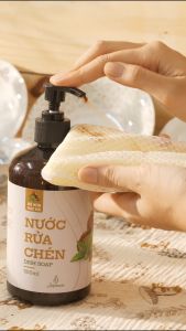 Nước rửa chén chiết xuất Bồ Hòn và tinh dầu Bạc Hà 500ml JULYHOUSE khử mùi tanh