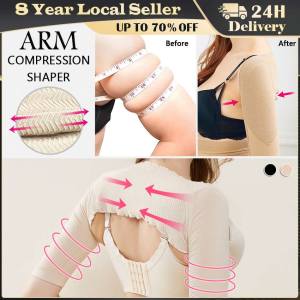 ❤️【Same Day Delivery】 Women Upper Arm Compression Shaper Post Surgery Slimmer Sleeves Posture Corrector Tops Shapewear Back Double Shoulder Support