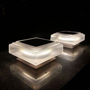 【Malaysia Stock】Led Solar Post Light Outdoor Waterproof Garden pillar Lamp for House Fence Wall Courtyard Park Road Street decorated Lighting