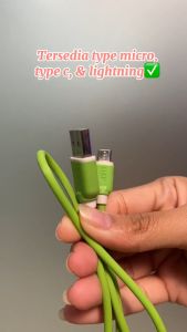 DAP DY Series Kabel Data Type-C Micro USB Lightning 100cm Fast Charging 2.4A - Garansi Resmi 1 Tahun