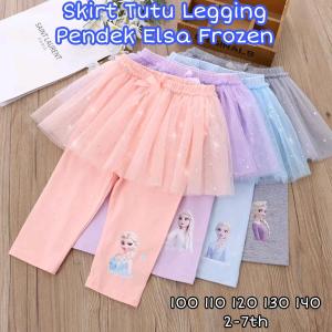 CELANA LEGGING ANAK PENDEK SKIRT TUTU PEREMPUAN MURAH IMPORT COTTON KARAKTER FROZEN