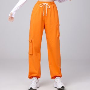 Sporty Womens Workwear Pants Fitness Dance Long Trousers Fashionable Stepping Dance Outfit Square Dance Group Apparel